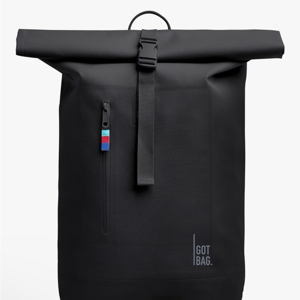 GOT BAG Black Rolltop Backpack